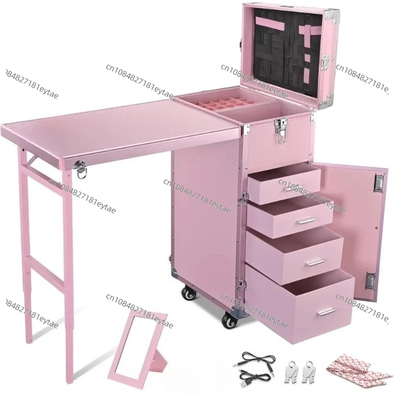 Beauty Makeup Table - طاولة مانيكير قابلة للطي لطاولة الأظافر