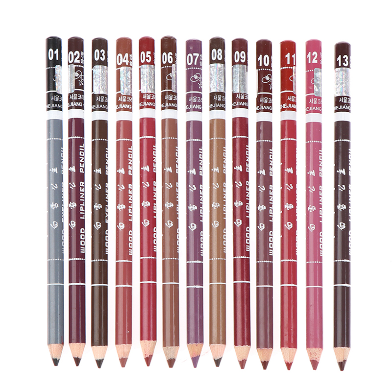 Lip Liner Pencil - قلم شفاه خشبي مقاوم للماء احترافي