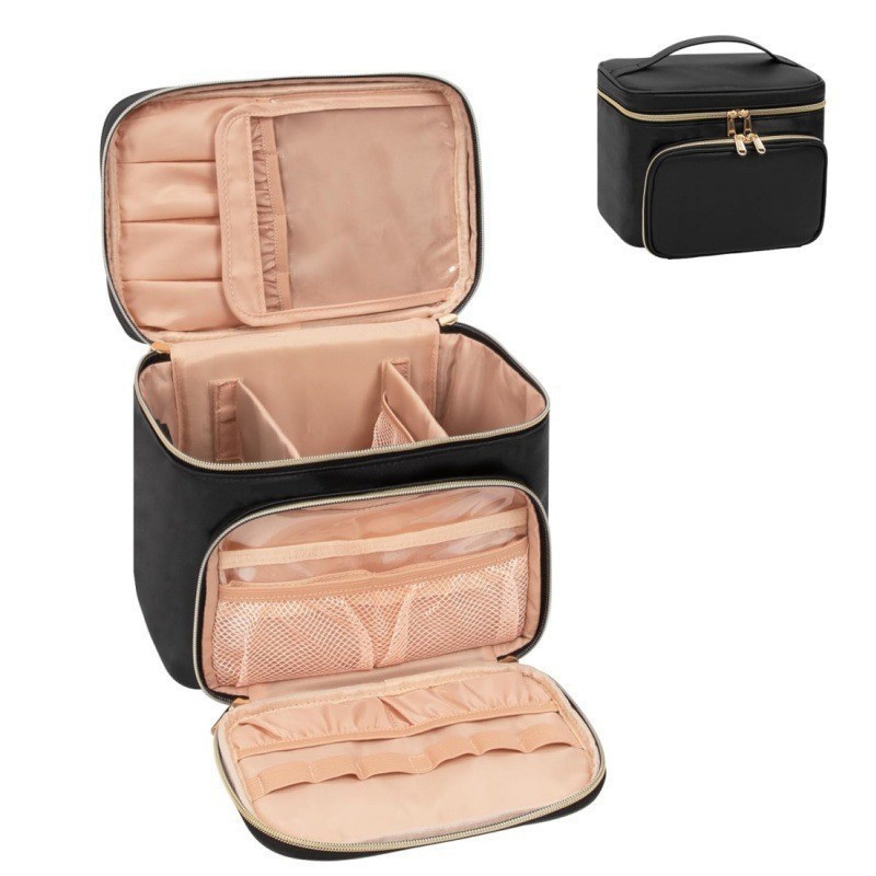Beauty Makeup Bag - حقيبة مكياج كبيرة الحجم مقاومة للماء،