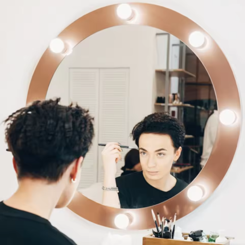 Beauty Makeup Table - مصابيح LED لتجميل السيدات، إضاءة USB