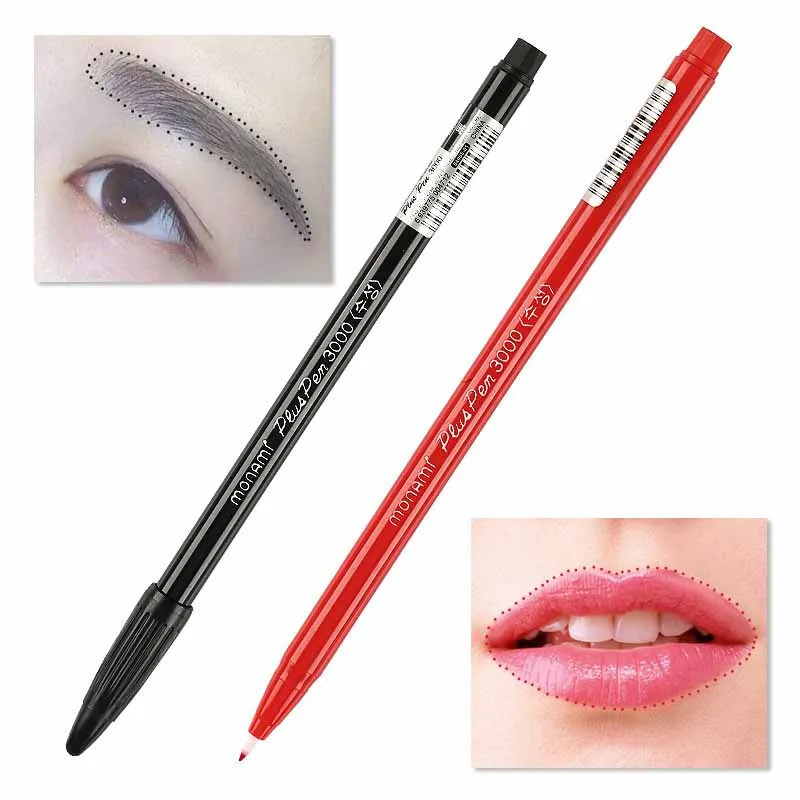 Lip Liner Pencil - 2 قطعة قلم الوشم مقاوم للماء
