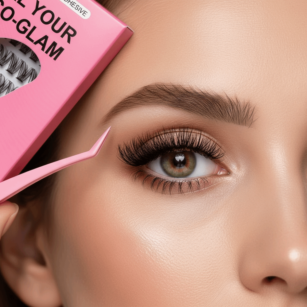 Eyelash Extension - طقم تمديد الرموش بمظهر طبيعي للتركيب
