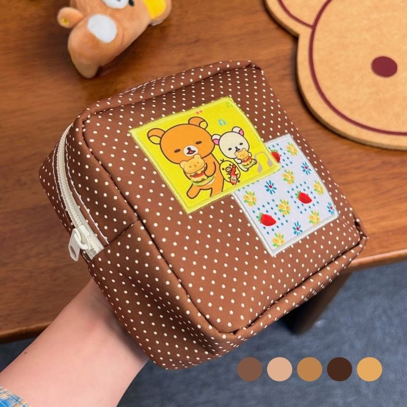 Beauty Makeup Bag - حقيبة مستحضرات تجميل كاواي ريلاكوما بنقاط
