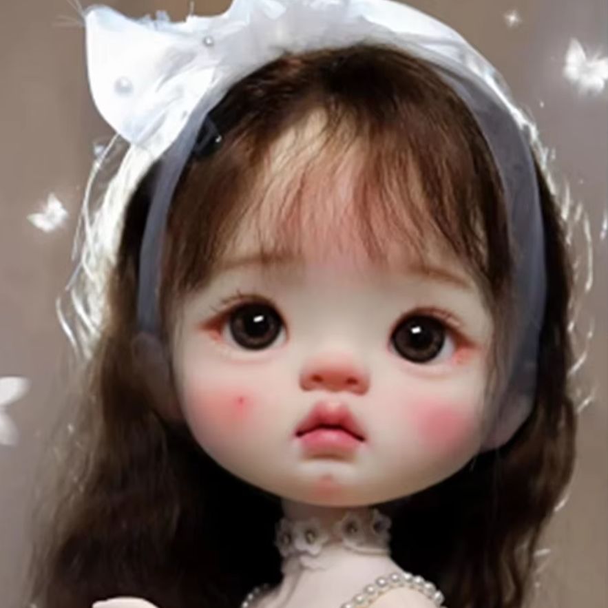 Beauty Makeup For Girl - رأس دمية راتنجية من نوع Amber