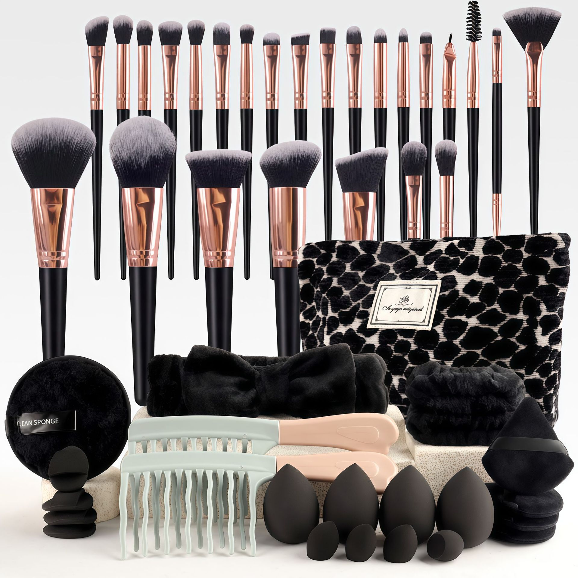 مجموعة فرش مكياج أنيقة بتصميم  - مراجعة Beauty Makeup Bag وسعره