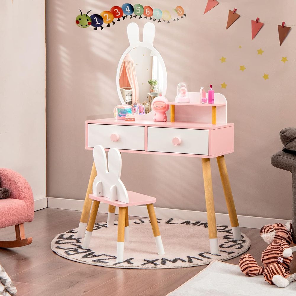 طاولة مكياج للأطفال بتصميم أرن - مراجعة Beauty Makeup Table وسعره