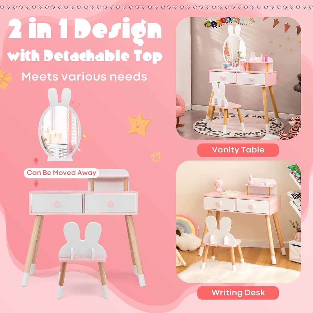 طاولة مكياج للأطفال بتصميم أرن - مراجعة Beauty Makeup Table وسعره
