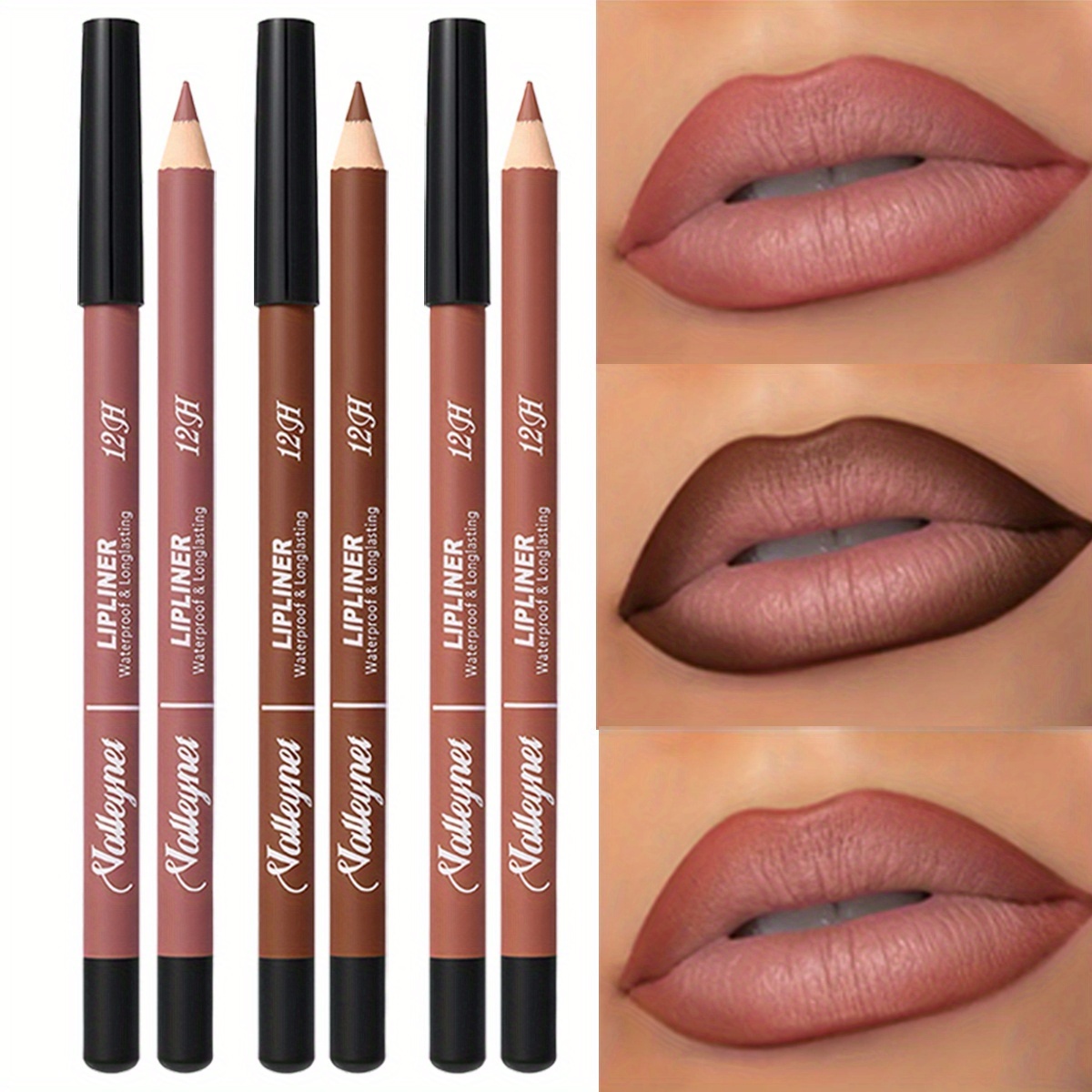 3 ألوان ماتي قلم تحديد الشفاه  - مراجعة Lip Liner Pencil وسعره