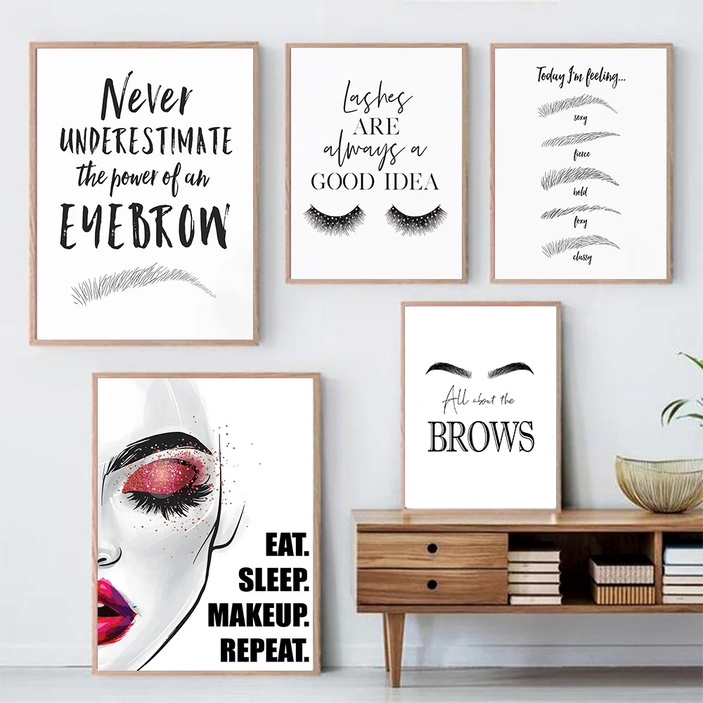 موضة ماكياج قماش اللوحة ، الحا - مراجعة Makeup Is Beauty Quotes وسعره