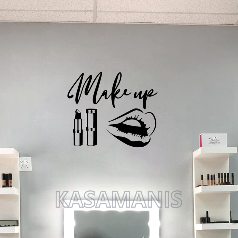 ماكياج إقتباس ملصقات فنية جدار - مراجعة Makeup Is Beauty Quotes وسعره